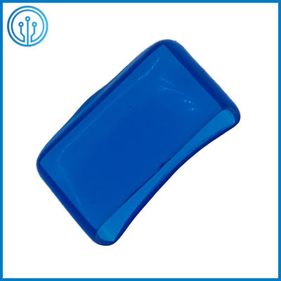 bloque azul del tenedor del fusible del PVC 30A de 5x20m m de la cubierta transparente de cerámica de cristal ROHS del fusible